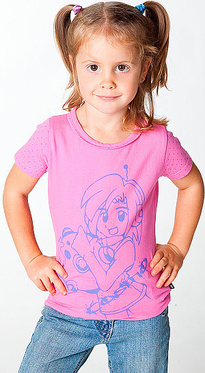Dívčí triko s potiskem, 116
