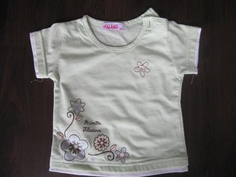 Zelené třičko krátký rukáv, 74