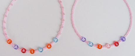 Korálky se jménem pro holčičky, 
