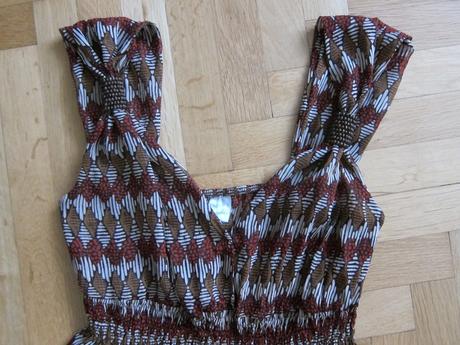 Top, blúzka, halenka ,afro tunika  korálkama, camaieu,m