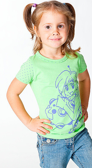 Dívčí triko s potiskem, 122