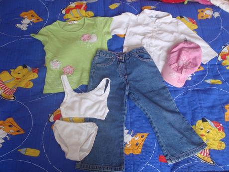 Rifle + lambada s kalhotkami pro holčičku, vel. 98, 86–98