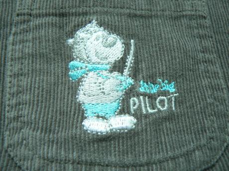 Manžestrové lacláče s flaušovou podšívkou, wolf,68