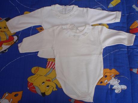 Body s dlouhým rukávem +triko s krajkama, 62