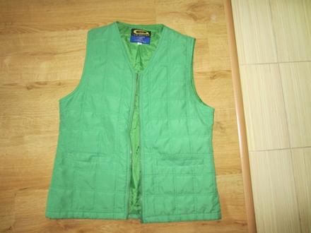 Zelená prošitá vesta, xl