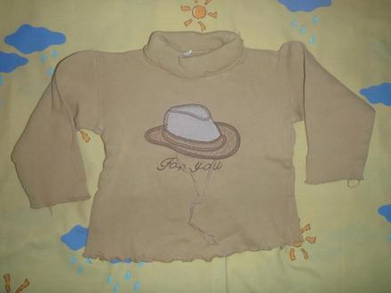 Hnědý rolák s kloboukem, country styl, 98