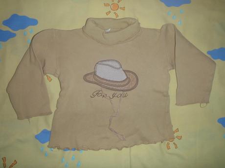 Hnědý rolák s kloboukem, country styl, 98