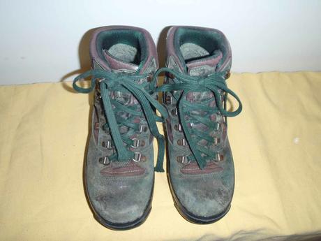 Zelené nepromokavé boty, pohorky, goretex, vel. 24, 38