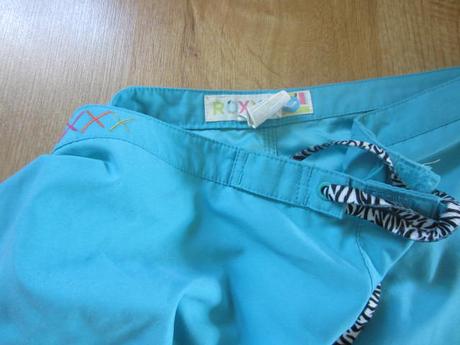 Tyrkysové šortky, kraťasy, plavky, roxy,m