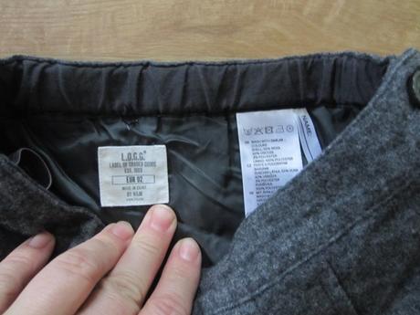 Skládána tvídová sukýnka, h&m,92