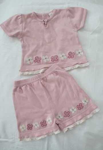 Bavlněná soupravička kraťásků a tričenka, adams,68