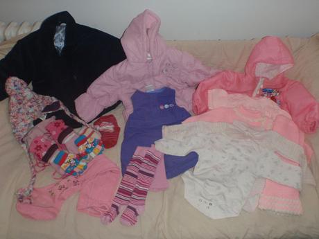 Balík teplého oblečení podzim, zima, vel. 86, 86–98