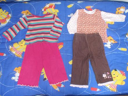  komplet obečení pro holčičku, 4ks, 74/80 - h&m,, 68–80