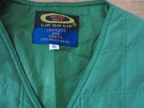 Zelená prošitá vesta, xl