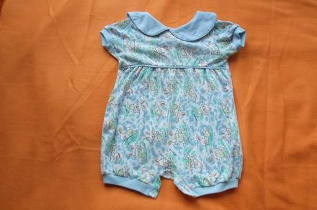 Letní overálek s krátkým rukávkem moc příjemný, 74