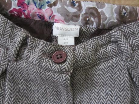 Luxus tvídové kraťásky monsoon, 104