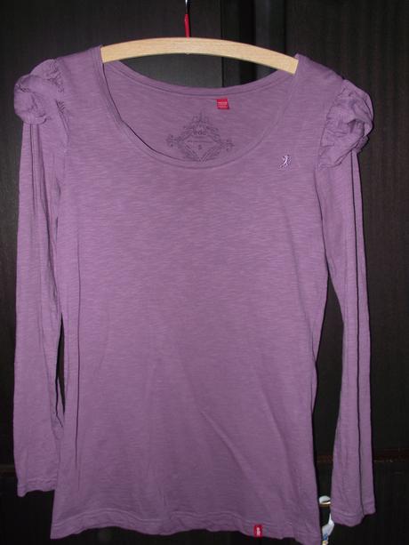 Bavlněné fialové triko, esprit,s