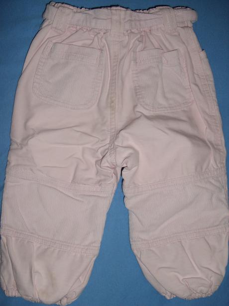 Kalhoty zateplené,podšité bavlnou, h&m,80