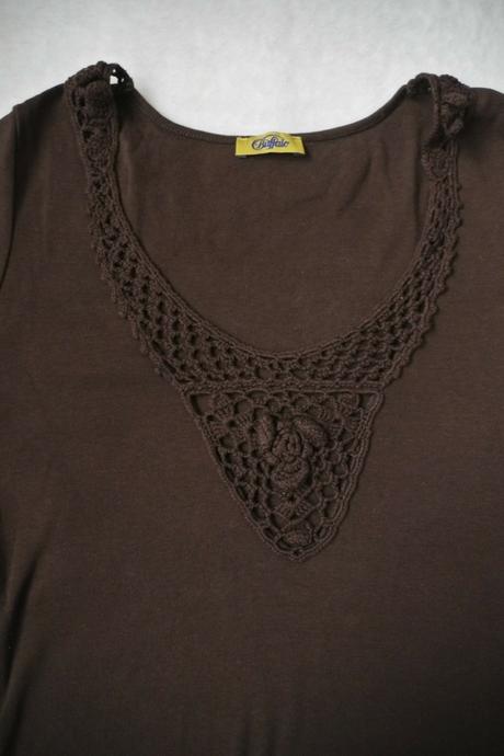 Hnede bavlnene triko, s