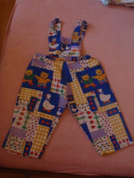 Veselé letní kalhoty s laclem, 92