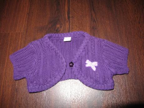 Fialové bolerko s mašličkou, dopodopo,74