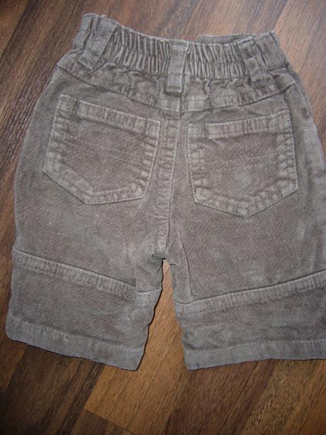 Kojenecké manšestrové kalhoty zn. st. bernard, 62