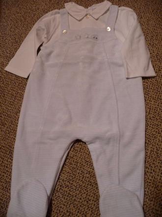 Sametové dupačky s tričkem, 68