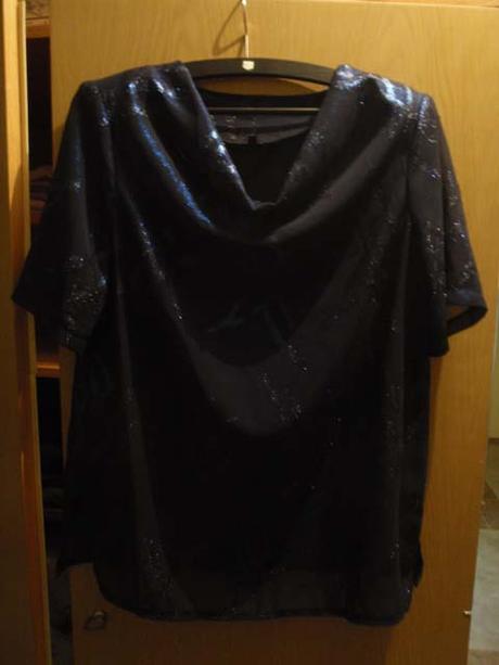 Nejen těhotenská tm modrá halena, xxl