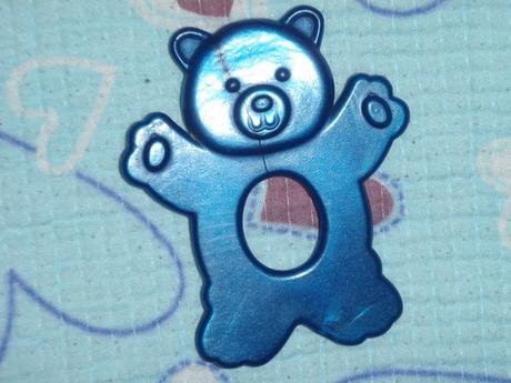 Kousátko medvídek - modrý,