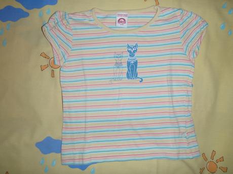 Proužkaté tričko s kočičkama, reserved,98