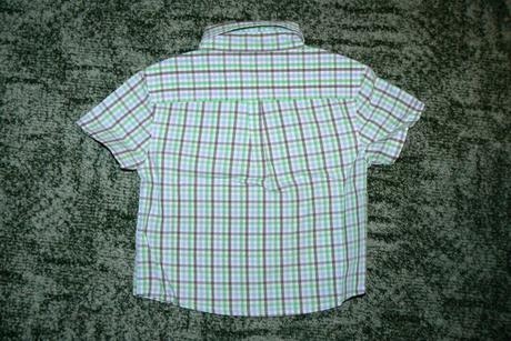 Lehká kostkovaná letní košile s krátkým rukávem, f&f,80