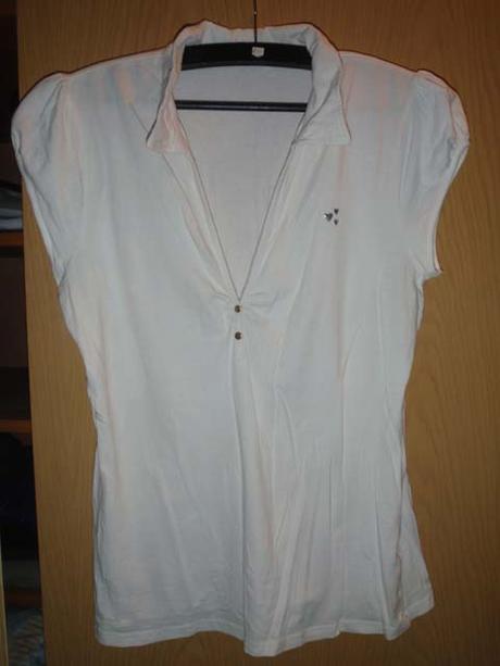 Bílé triko se srdíčky, fishbone,xl