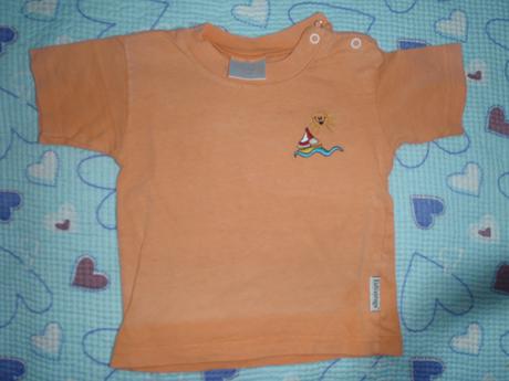 Oranžové triko s lodičkou, zn. kidvantage, 86