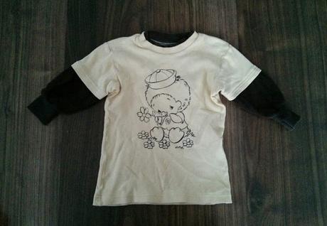 Tričko efekt dvojité rukávy - nenošené, 92