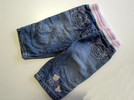 Podšité riflíky s kočičkou, next,68