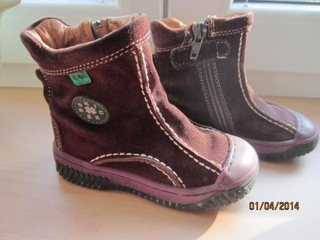 Celokožené vínové kožené boty, kickers,22