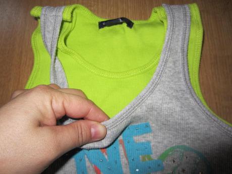 Neon tílko s flitrama, vrstvené, gap,140