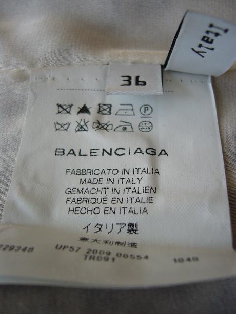 Luxusní hedvábný dámský top zn. balenciaga, 36