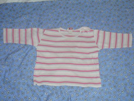 Praktické proužkaté tričko, h&m,74