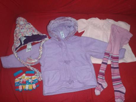 Balíček oblečení na zimu, pro holčičku, vel. 86, 86–98