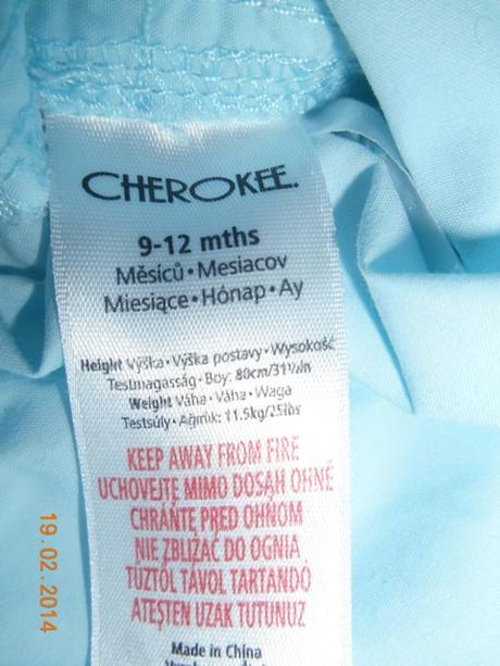 Plátěné kalhoty se srdíčkem - roll up, cherokee,80