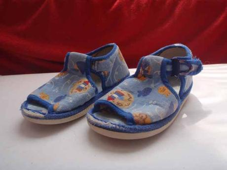 Zdravotní bačkorky s rybičkama, sv. modré, 21