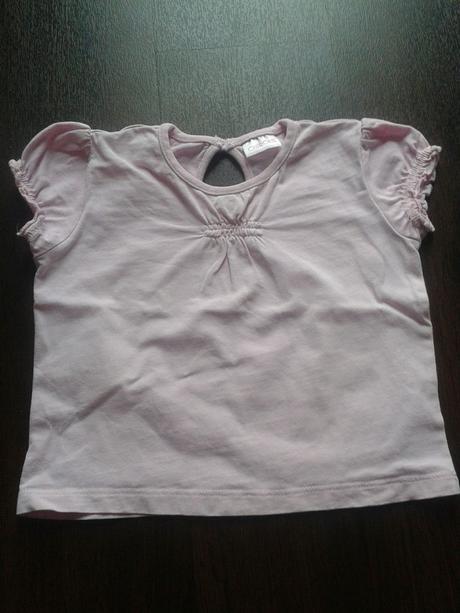 Růžové tričko krátký rukáv, cherokee,86