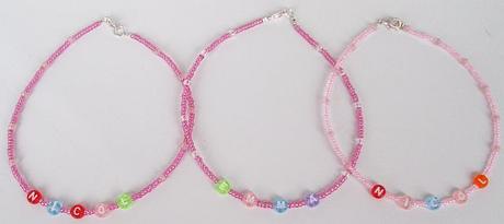 Korálky se jménem pro holčičky, 