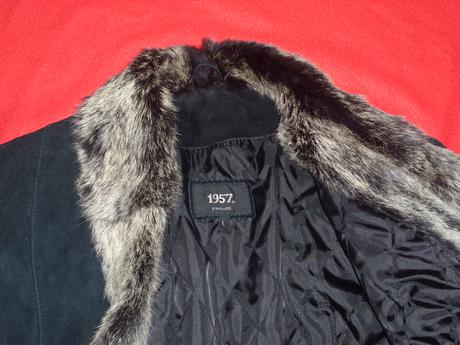 Kožené sáčko s kožíškem, l