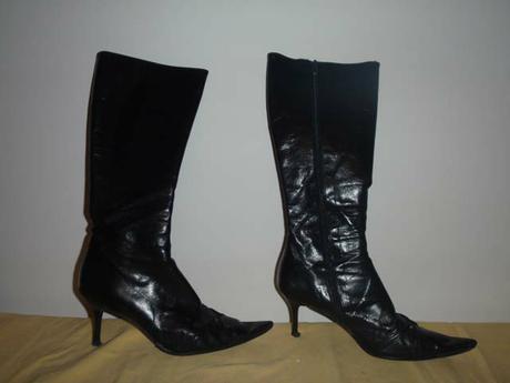 Italské kozačky s vysokým podpadkem, vel. 37, 37