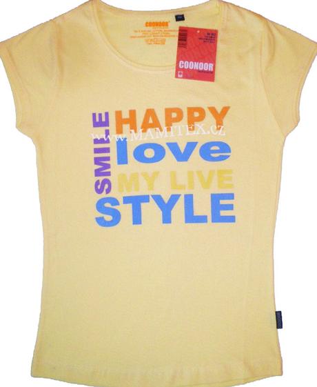 Dívčí triko s potiskem, 134