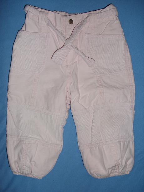 Kalhoty zateplené,podšité bavlnou, h&m,80