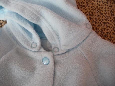 Fleesový kabátek/mikinka s kapuckou, 62