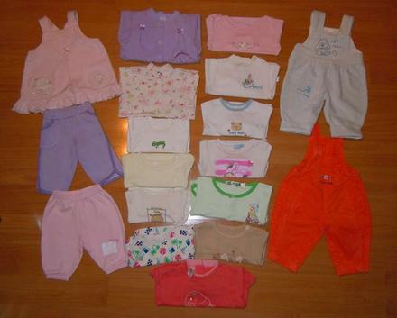 Balík oblečení - vel.62,68, 50–62